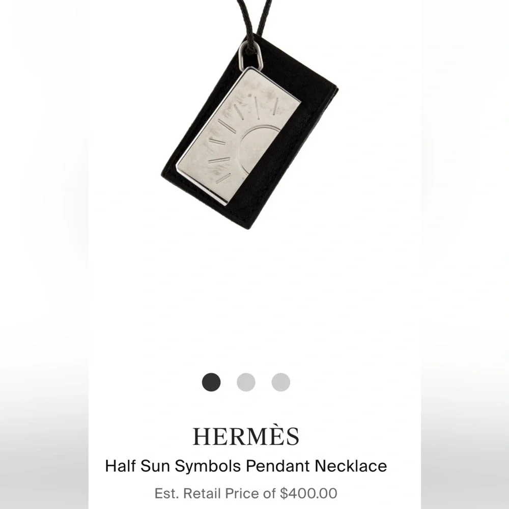 Hermes half sun pendant -EUC - Picture 5 of 5